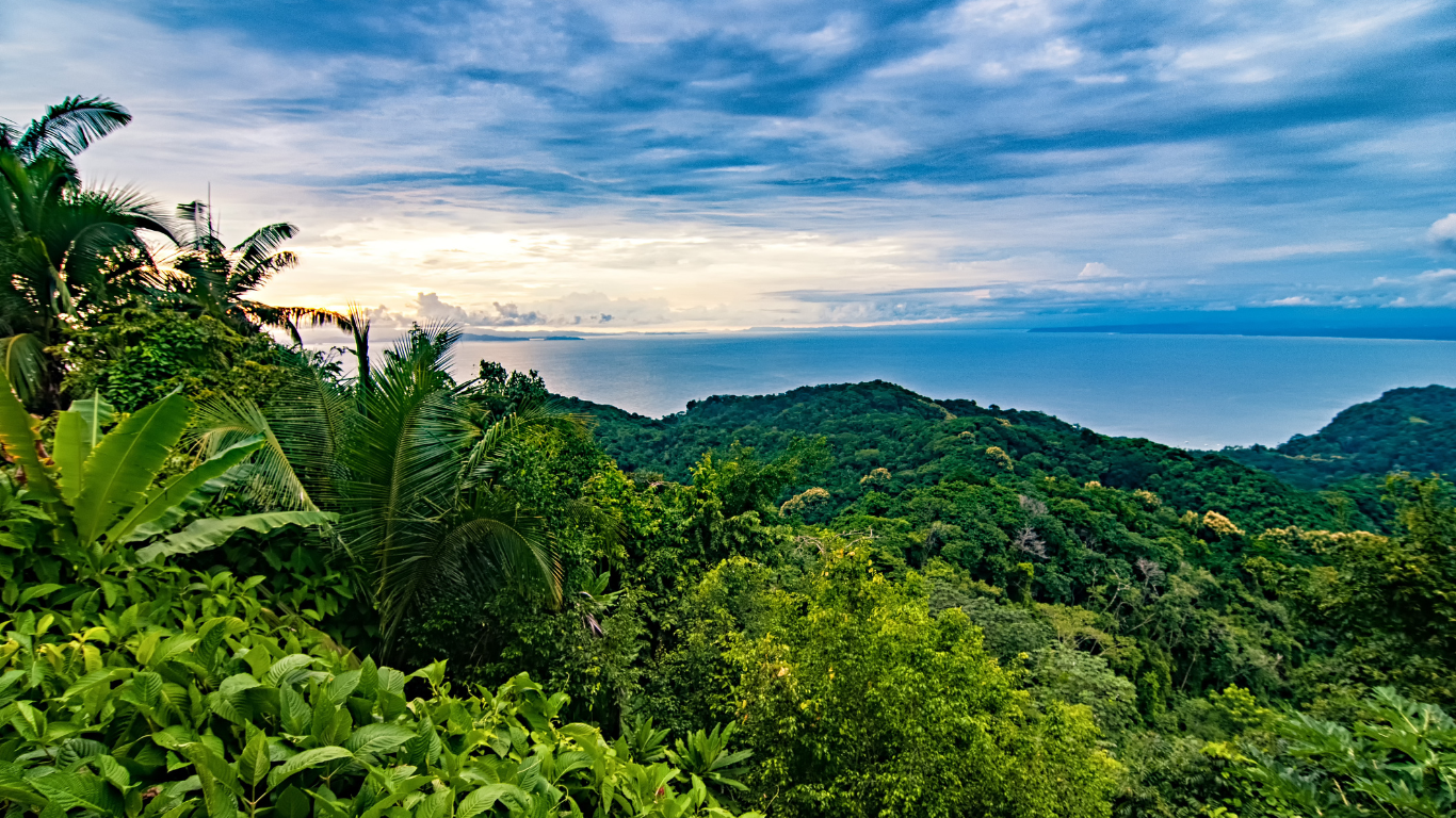 vue panoramique sur l'océan atlantique